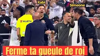 Tension palpable : Xabi Alonso r&eacute;primande Diego Simeone pour prot&eacute;ger Vini de ses insultes