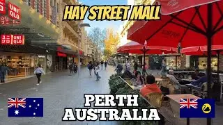 Exploring Perth Australia: City Walking Tour Along Hay Street Mall 2024