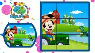 🧩🐮 Mickey Mouse as Old MacDonald! 🎵 Fun Farm Puzzle Time! 🚜