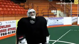 Pat Campbell gives Lacrosse goaltending tips
