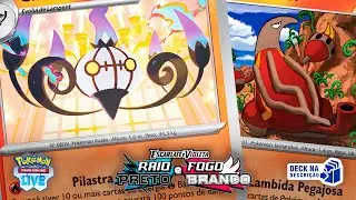 Chandelure + Heatmor 🔥 Descartando Muitas Energias 🔥 Deck de Pr&ecirc;mio &Uacute;nico - Pokemon TCG Live