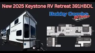2 Lofts, 2 Bathrooms, & Sleeps 6-9 Destination Trailer! Keystone RV Retreat 391HBDL @bobbycombsrv