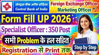 Central Bank of India Form FillUp 2026 Kaise Bhare🔥 Central Bank of India Vacancy2026🔥Detailed Video