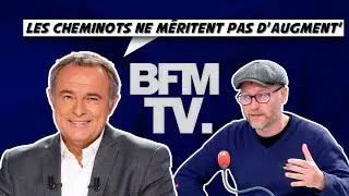 Un cheminot recadre les chiens de garde de BFM sur la SNCF