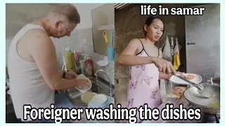 DUTCH MEETS PINAY: FOREIGNER WASHING THE DISHES