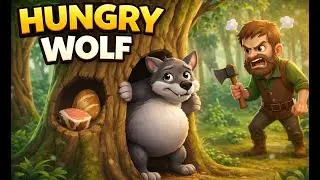 Greedy Wolf Learns a Lesson 🐺 | Short Moral Story #beststory #viral #viralvideo #shortsfeed