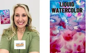 Liquid Watercolor Tutorial | | Watercolor Backgrounds Tutorial for Beginners