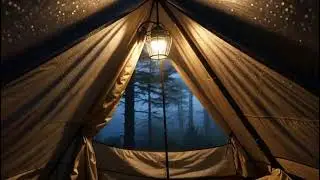 Heavy Rain on Tent Sounds ASMR | Peaceful Night Rain Ambience for Relaxation & Better Sleep