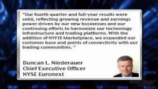Earnings Report: NYSE Euronext (NYSE:NYX) Climbs on Strong Q4 Results