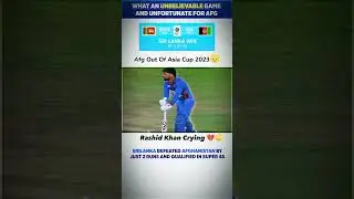Afghanistan out Asia Cup 😷🤕😭 Rashid Khan crying 😭