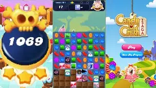 Candy crush saga level 1069 । N Hard level। No boosters। Candy crush 1069 help । Sudheer CC Gaming