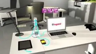 Вертикальный многорозеточный удлинитель Legrand