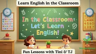 Learn English in the Classroom with Tini & TJ | Fun English Lesson for Kids