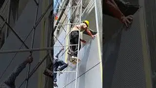 Glass Wool Panel Wall Installation