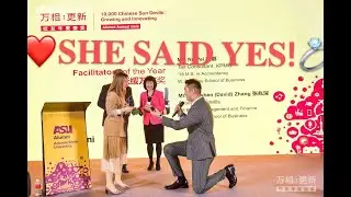 She Said YES! (in front of ASU president)