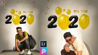 Picsart editing new style | new year 2020  photo editing | new year photo editing  in picsart