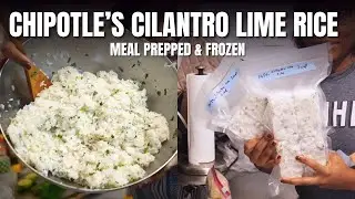 Making 8 Cups & Freezing Chipotle's Cilantro Lime Rice | Meal Prep Tips & Tricks