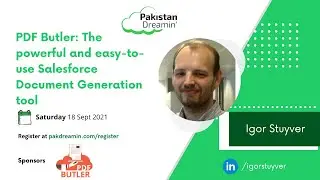 PDF Butler: The powerful and easy-to-use Salesforce Document Generation tool by Igor Stuyver