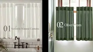 The solid color curtain