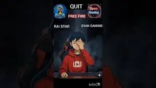 RAI STAR & GYAN GAMING QUIT by free fire #freefire #shorts