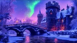 Medieval Castle With Northern Lights | Tranquil and Calm Melodies That Will Quickly Put You To Sleep