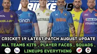 Cricket 19: Latest Offline Patch With Kits, Players Faces, Stadiums & Teams For 2023 Season