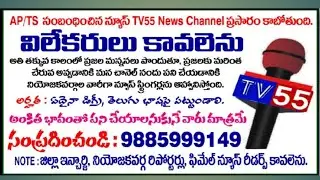 reporter jobs for freshers | @tv55channel #jobsearch