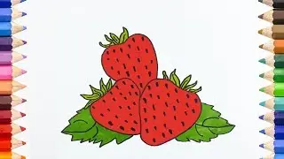Strawberry Coloring Page