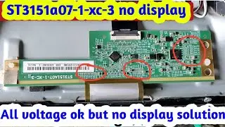 St pannel All voltage ok but no display solution |Single Cof pannel led tv display panel repair 