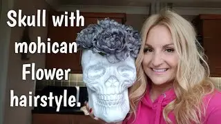 Flower skull head decoration. Affordable & fab looking.