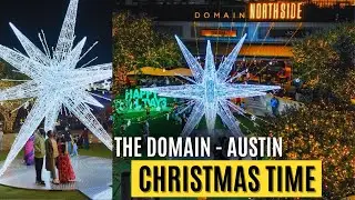 The Domain During Christmas Time, Austin 🎄 | Parents USA Trip | Telugu 4K | Sreeja Gattu