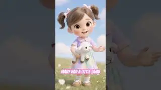 Mary Had a Little Lamb 🐑 | Gentle Toddler Song | Cute Nursery Rhyme #nurseryrhymes #kidsmusic
