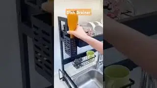 Dish Drainer for Kitchen Sink/ सिंक के लिए कॉम्पैक्ट डिश ड्रेनर! 🔥#viralvideo #youtubeshorts
