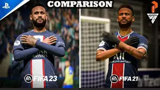FIFA23 vs FIFA21 Comparison! (Gameplay, Graphics, Player Animation, and more!)