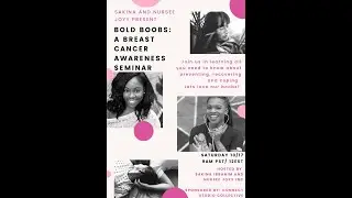 Bold Boobs: Empowering women&rsquo;s health through breast cancer education.