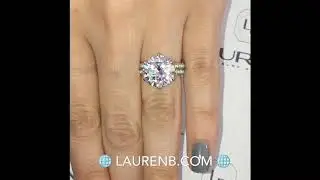 5 ct Round Moissanite Six-Prong Engagement Ring