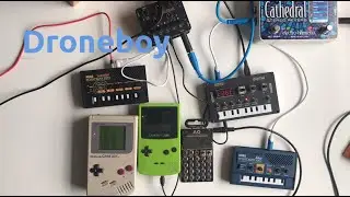 Droneboy homebrew Gameboy music app in a jam with po33, Monotron, NTS-1 and friends