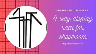 garment showroom rack delhi narela/wholesale rack/display rack/gondola unit/fabricator/4 way stand