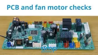 How to check for a DC fan motor fault on Panasonic Air Conditioning PCB