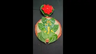 How to make ganesha With betel leaves||Betel leaf ganesha #shorts#youtubeshorts  #bisucraftcreation