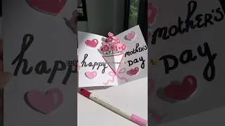 cute gift idea🌸 #diy #mothersdaygift #giftcard #cardidea #popupcard