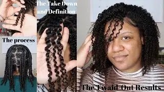 TWAID-OUT ON NATURAL HAIR| Braid-out + Twist-out | Detailed Install