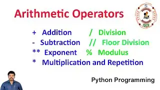 Arithmetic Operators || Python Operators || Python Programming