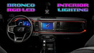 Ford Bronco ColorSHIFT Fiber Optic LED Interior Dash Board Kit Installation Guide *UPDATED