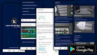 Learn Unreal Engine 4 Game Development App in Google Play Store Free To Get / By Stroyed Developer