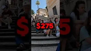 UNKNOWN FINE in ROME - You MUST KNOW! #shorts #rome #travel #punishments #italytravel #spanishsteps