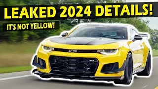 Цвета Camaro 2024 года и подробности о коллекционном издании