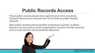Introduction to Public Records Law: Records Management 101