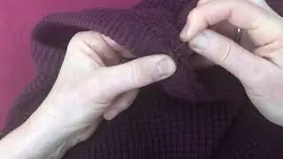 Mend knitwear collars