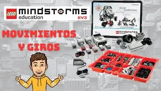TUTORIAL EV3 LEGO MINDSTORM - MOVIMIENTOS Y GIROS - Tipos de giros y c&oacute;digo - Nivel iniciado b&aacute;sico